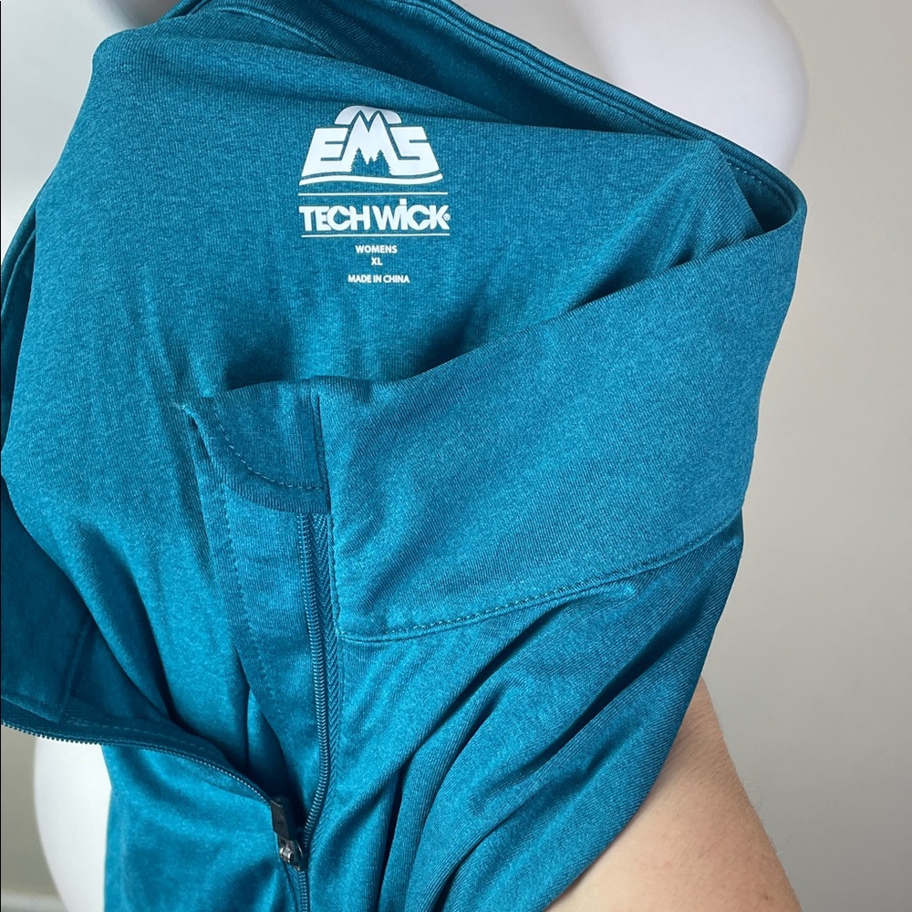 Ems Tech Wick Zip Neck Pullover Warm Layer - image 3